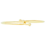 Tiffany & Co. 2000's 18 Karat Yellow Gold Interlocking Hook Bangle Bracelet