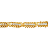Hammerman Bros. French 1960's 3.44 CTW Diamond 18K Gold Vintage Twist Bracelet