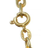 1990's 14 Karat Yellow Gold Vintage Fancy Paperclip Chain Link Unisex Necklace