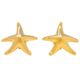 Elsa Peretti Tiffany & Co. 1990's 18 Karat Gold Vintage Starfish Stud Earrings