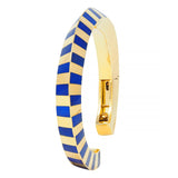 Tiffany & Co. 1980's Lapis Lazuli 18 Karat Yellow Gold Vintage Cuff Bracelet