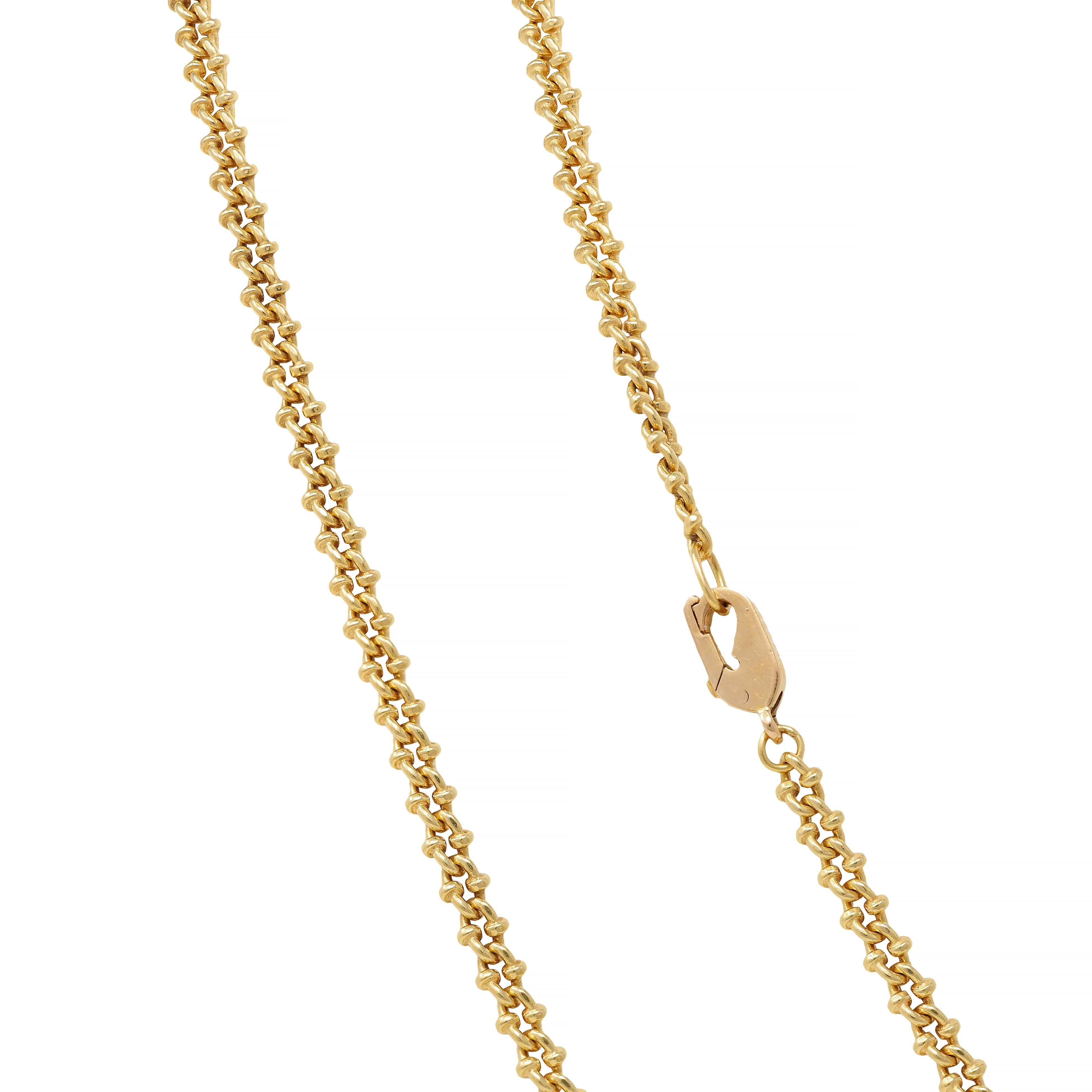 Carrera Y Carrera Diamond 18 Karat Yellow Gold Horse Ecuestre Station Necklace