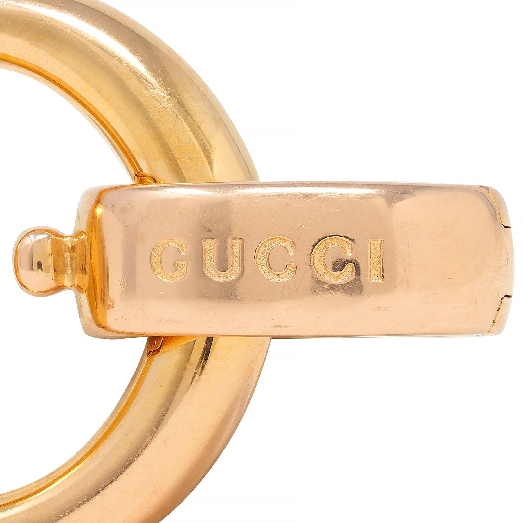 Gucci 18 Karat Rose Gold Vintage Horsebit Link Bracelet