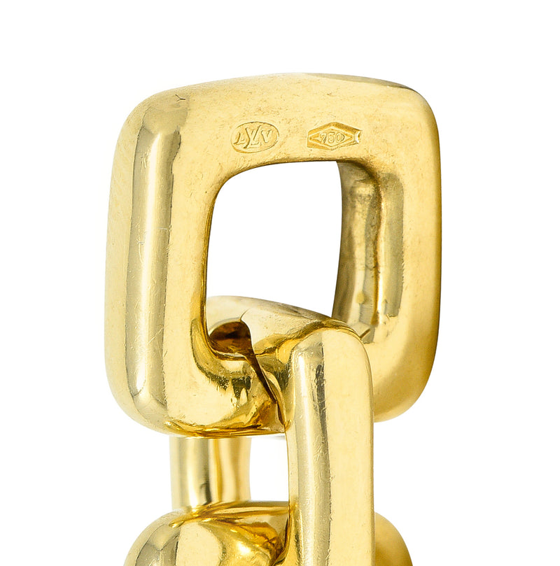Louis Vuitton Gold Tone Vintage Padlock and Keys