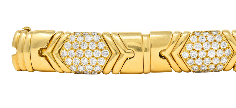 18-karat yellow and white gold bracelet