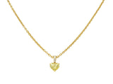 Cartier French 2.33 CTW Fancy Intense Yellow Heart Cut Diamond 18 Gold Necklace