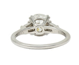 Harry Winston 1978 2.34 CTW Oval Cut Diamond Platinum Vintage Engagement Ring