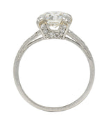 Art Deco 2.23 CTW Old European Diamond Platinum Orange Blossom Engagement Ring