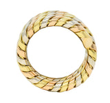 Bulgari 18 Karat Tri-Gold Vintage Tubogas Serpenti Triple Wrap Vintage Ring