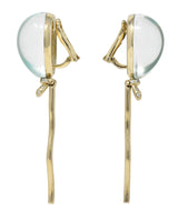 Vhernier Diamond Quartz Mother-of-Pearl 18K Balloon Palloncino Ear-Clip Earrings