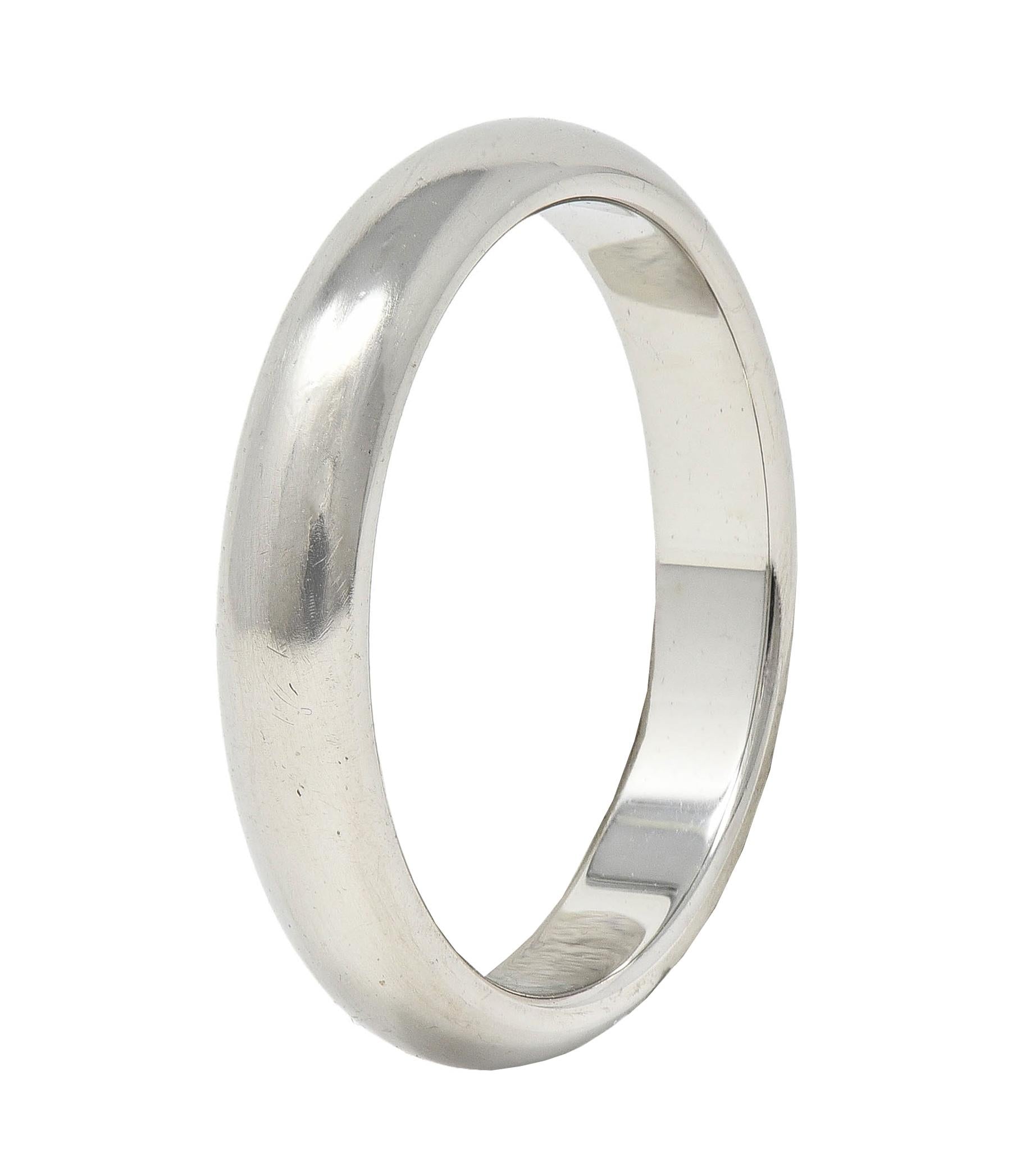 Cartier Contemporary Platinum 1895 Unisex Wedding Band Ring