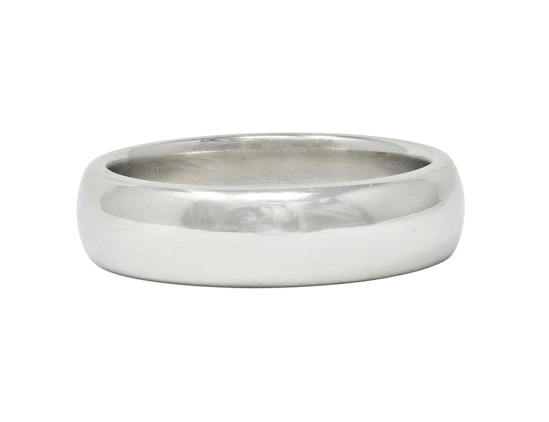 1999 Tiffany & Co. Platinum 6.0 MM Vintage Men's Wedding Band Ring