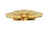 Van Cleef & Arpels French 4.70 CTW Diamond 18K Yellow Gold Pendant Brooch