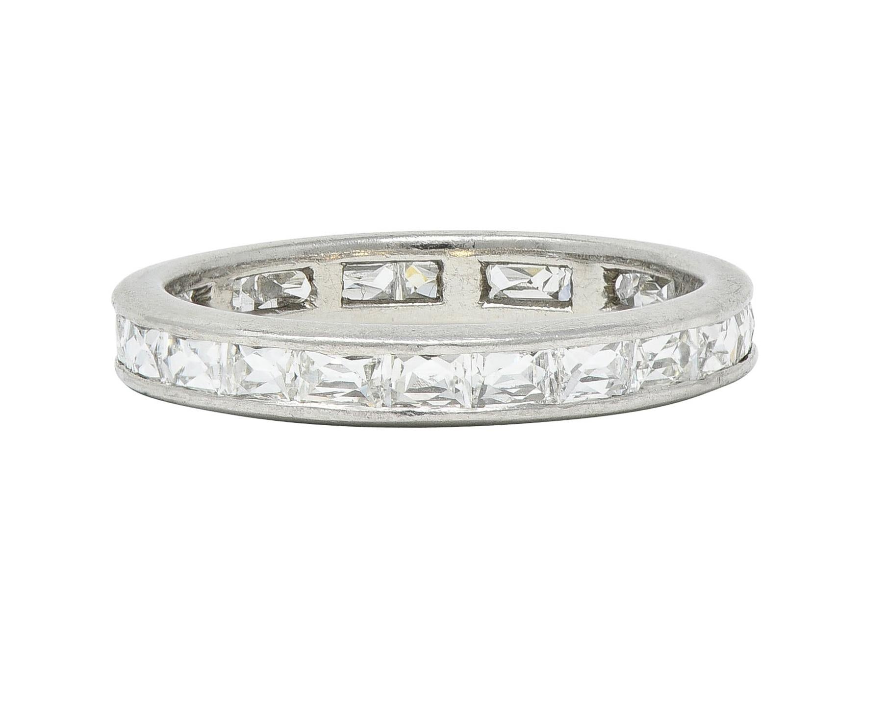 Neil Lane Couture French Cut 2.05 CTW Diamond Eternity Channel Band Ring