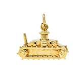 Sloan & Co. Retro 14 Karat Yellow Gold Vintage Articulating Tank Charm