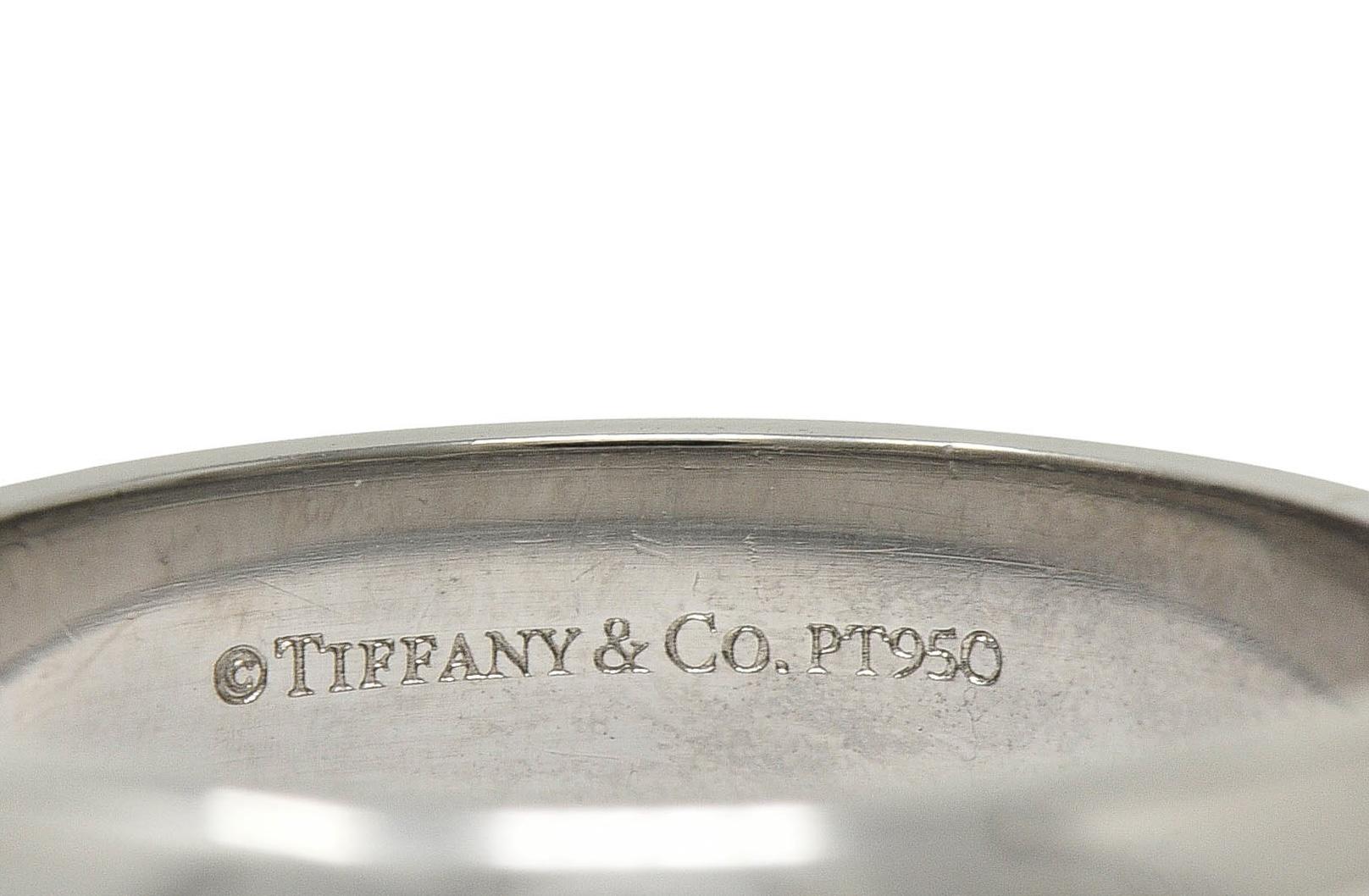 Tiffany & Co. 1990's Platinum 6.0 MM Vintage Forever Wedding Band Unisex Ring