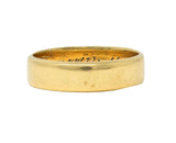 Retro 1943 14 Karat Yellow Gold Vintage Wedding Band Ring