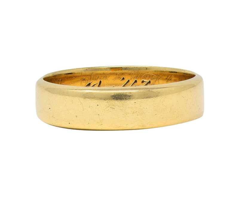 Retro 1943 14 Karat Yellow Gold Vintage Wedding Band Ring | Wilson's ...