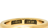 Bailey Banks & Biddle 1915 18 Karat Yellow Gold Antique Wedding Band Ring