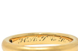 Bailey Banks & Biddle 1915 18 Karat Yellow Gold Antique Wedding Band Ring