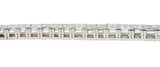 Mid-Century 25.20 CTW Rectangular Step Diamond Platinum Vintage Line Bracelet