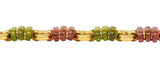 Bulgari 1990s Tourmaline 18 Karat Yellow Gold Vintage Link Bracelet