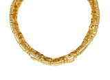 Bulgari 29.45 CTW Diamond Multi-Gem 18K Gold Vintage Parentesi Collar Necklace