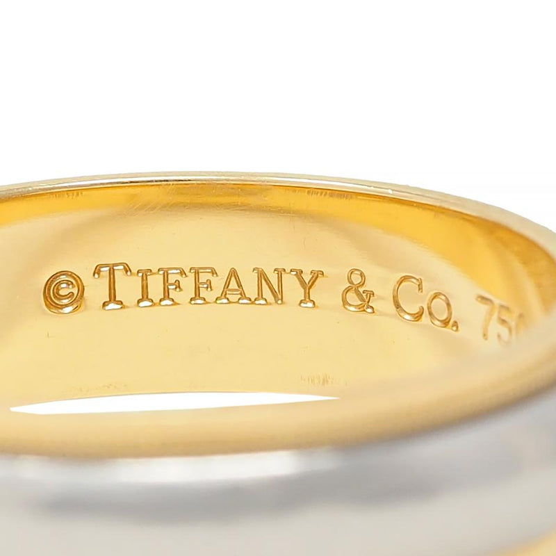 Tiffany & Co Platinum 18 Karat Yellow Gold Contemporary Unisex Wedding Band Ring