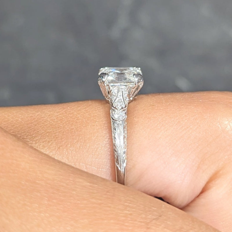 Vintage Tiffany and Company Emerald Cut Diamond Ring – Bell and Bird