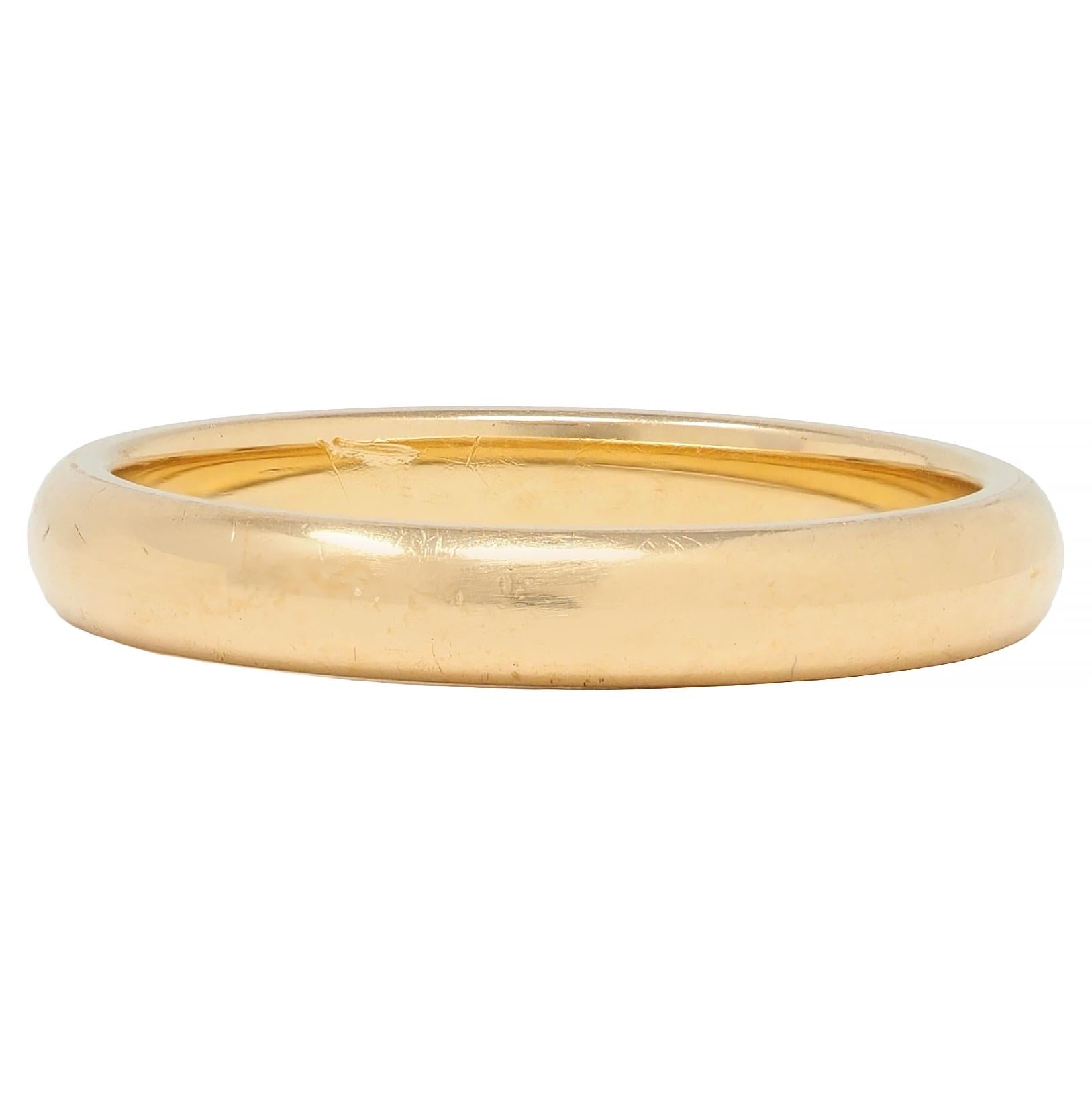 Tiffany & Co. 18 Karat Yellow Gold Contemporary Forever Wedding Band Ring