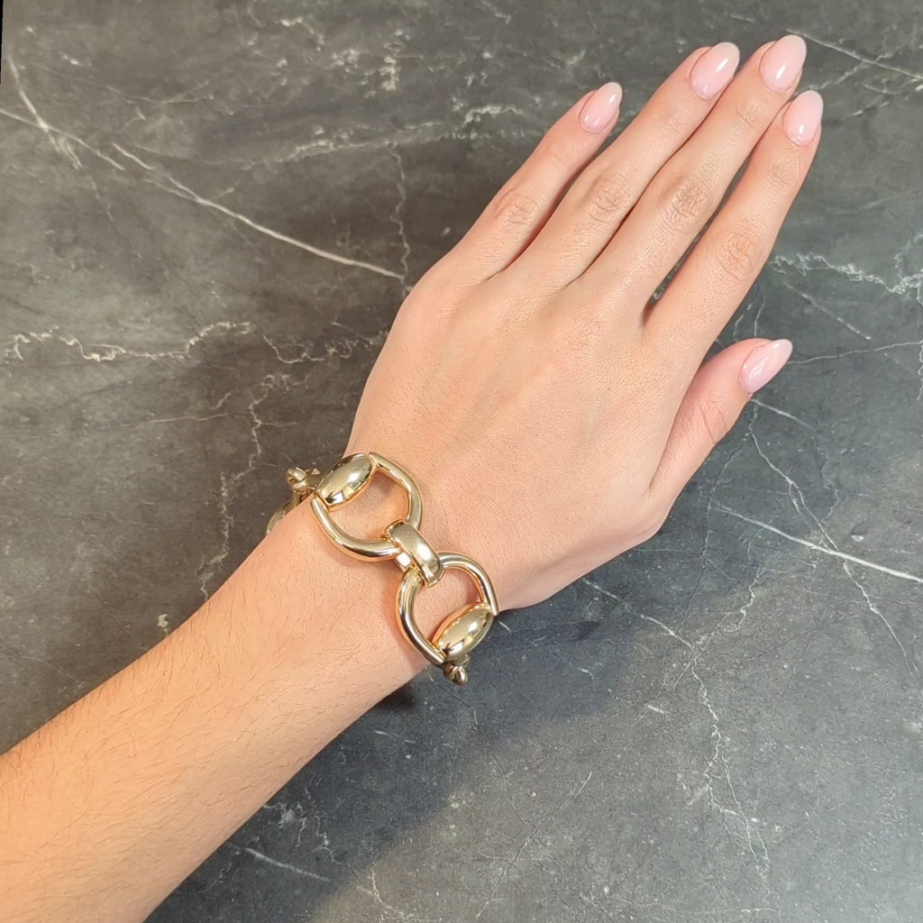 Gucci 18K Yellow Gold Horsebit Bracelet - Consigned Designs