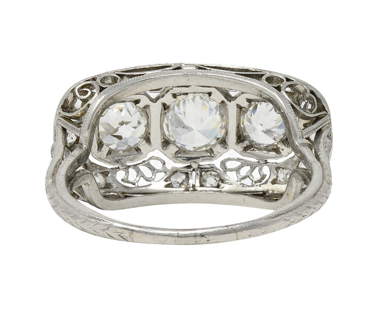 Antique Three Stone Diamond Ring