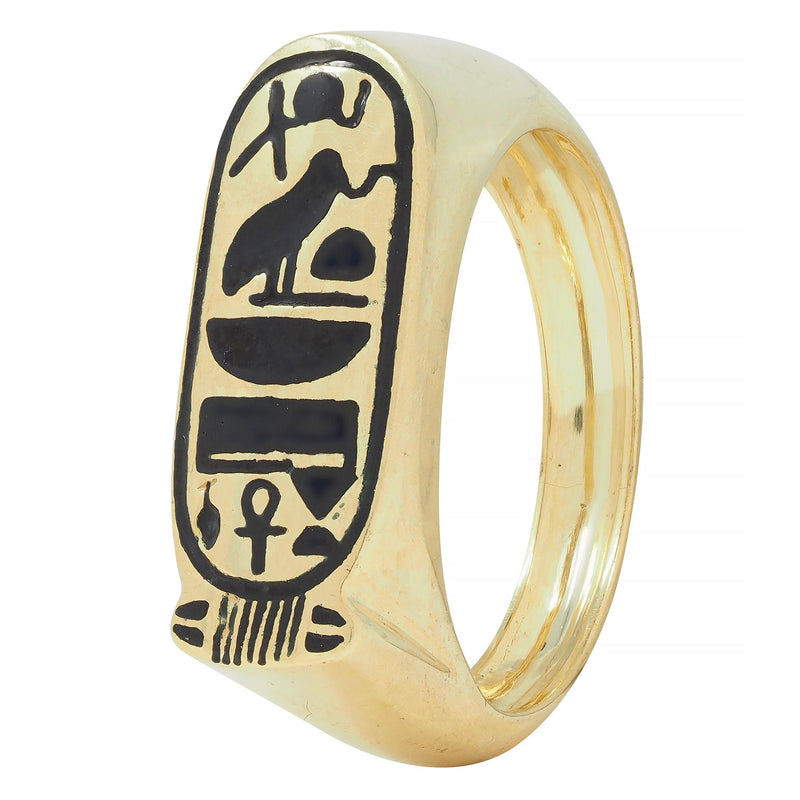 Ancient Egyptian Cartouche Pendant Royal Symbol of Pharaohs - Gold Silver  Creations LLC