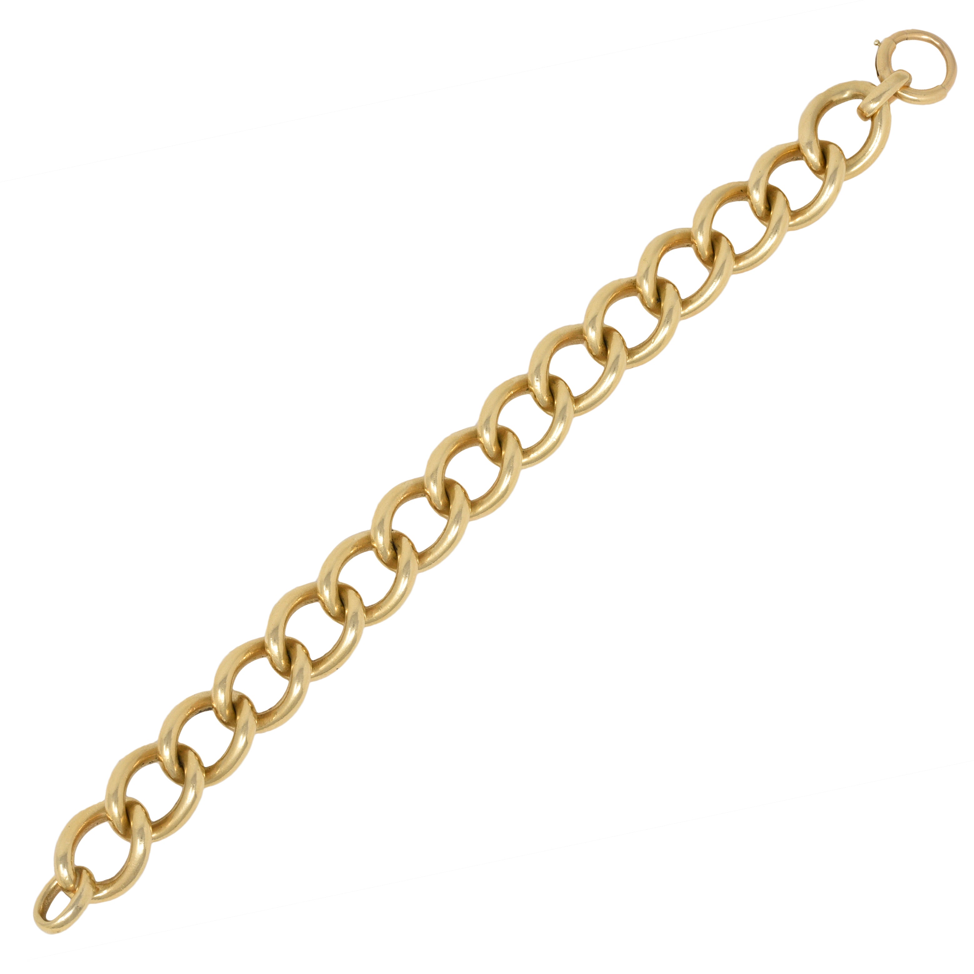 Tiffany & Co. Victorian 14 Karat Yellow Gold Antique Unisex Curb Link ...