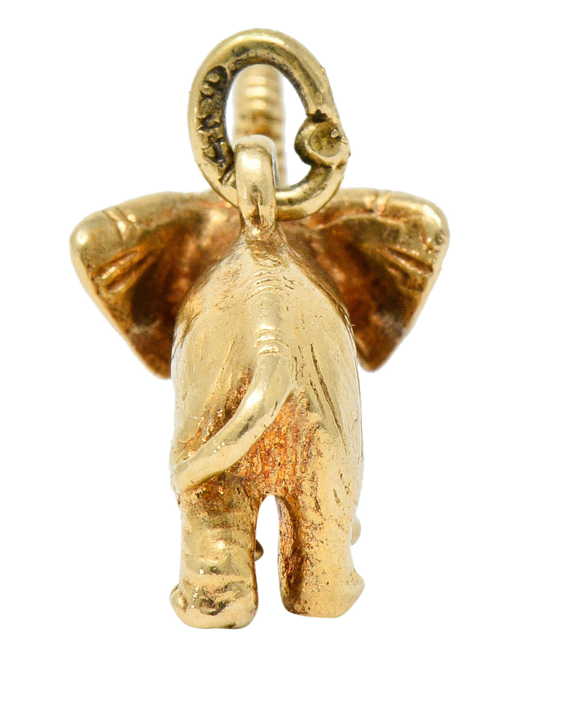 Sloan & Co. Retro 14 Karat Gold Elephant Charmcharm - Wilson's Estate Jewelry