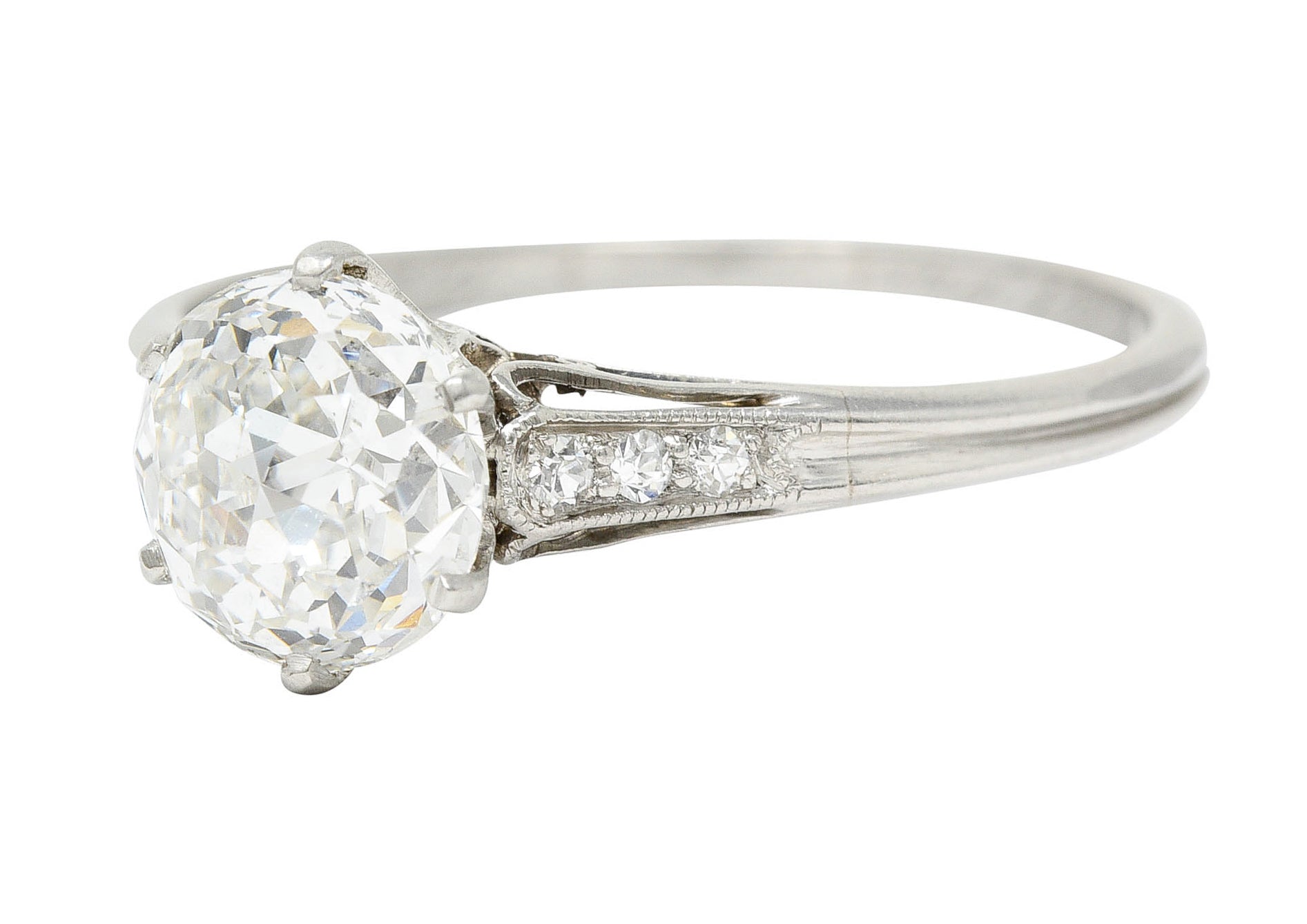 Edwardian 1.60 CTW Jubilee Diamond Platinum Engagement RingRing - Wilson's Estate Jewelry