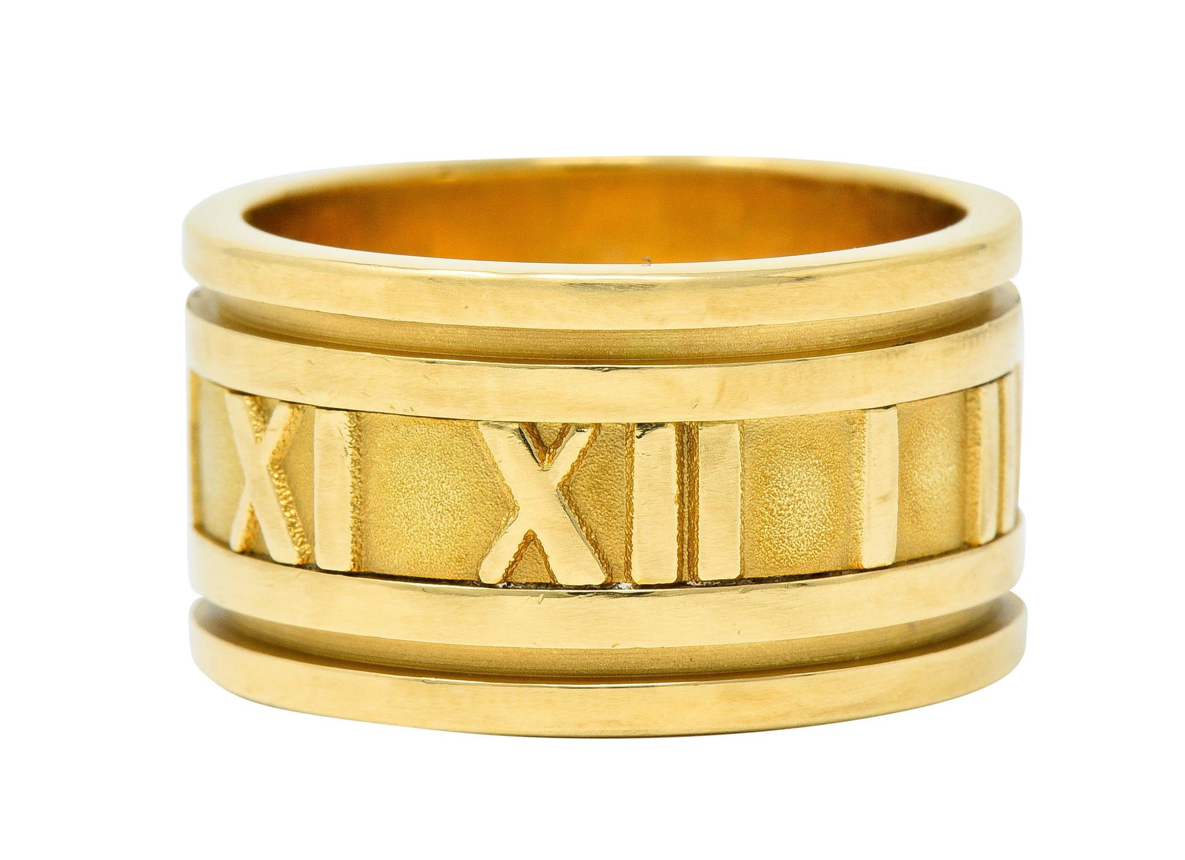 1995 Tiffany & Co. 18 Karat Gold Unisex 12MM Atlas Band RingRing - Wilson's Estate Jewelry