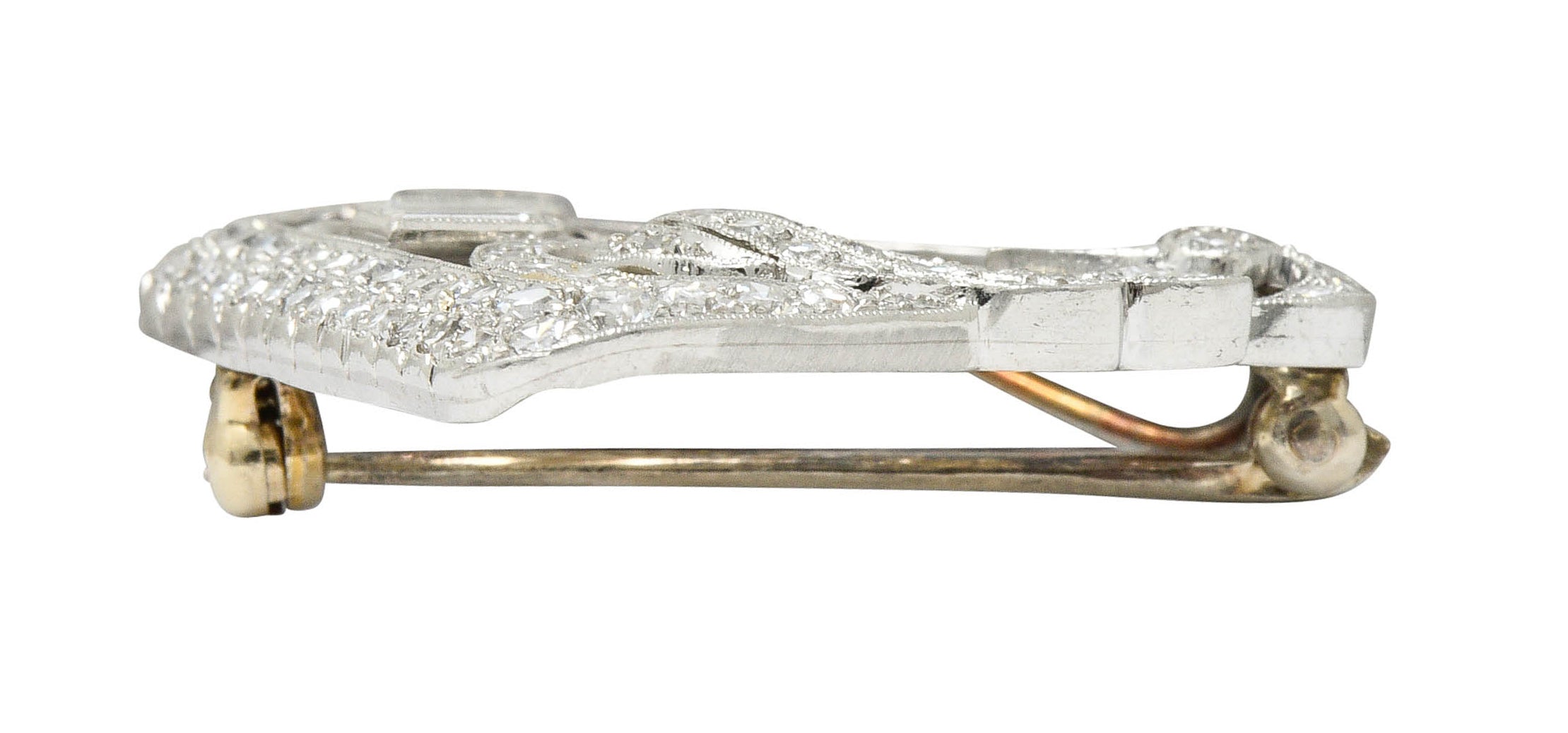 Art Deco 2.00 CTW Diamond Platinum Swan Brooch Pendant Circa 1930sBrooch - Wilson's Estate Jewelry