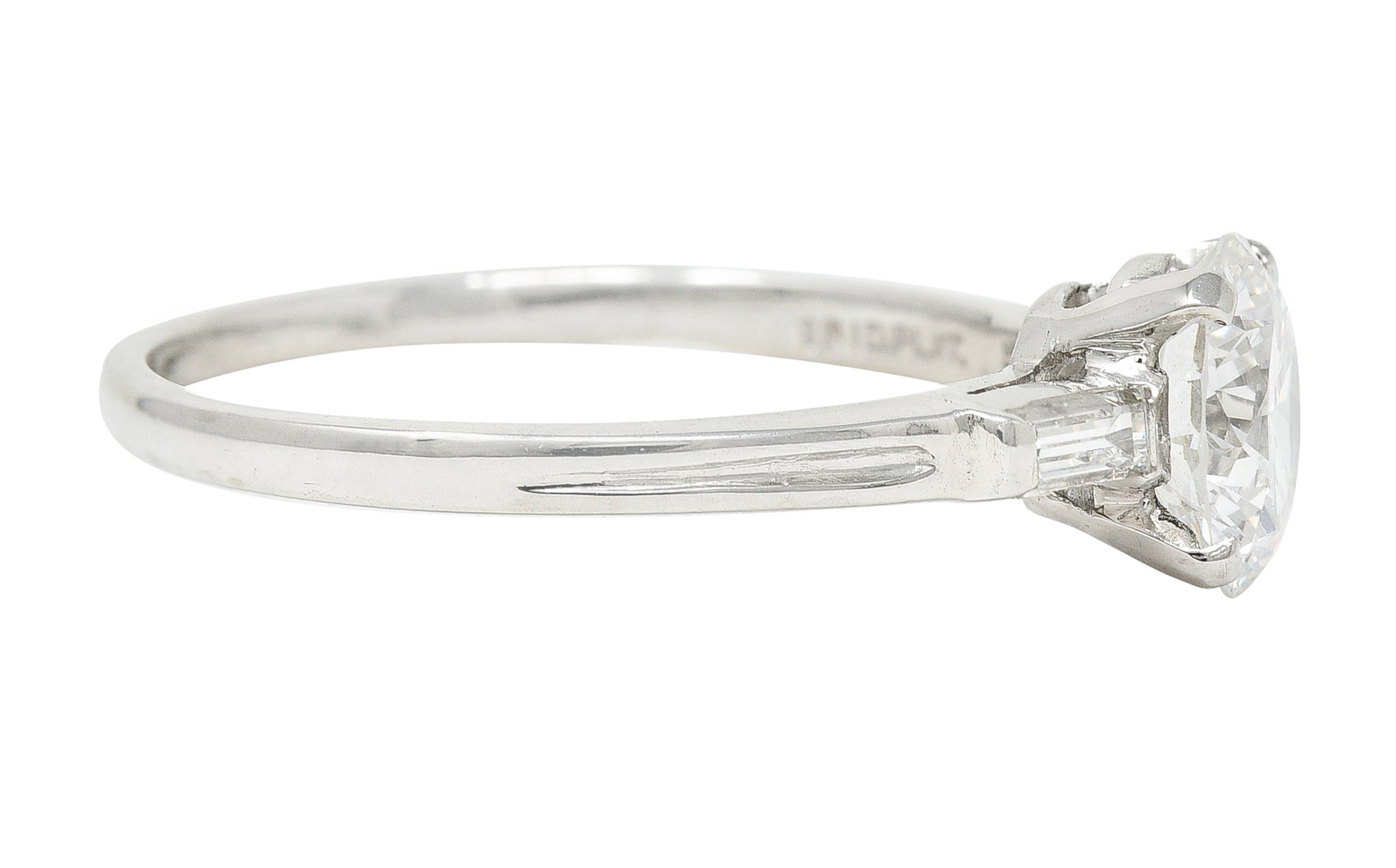 Tiffany & Co. 1.35 CTW Diamond Platinum Engagement Ring GIARing - Wilson's Estate Jewelry