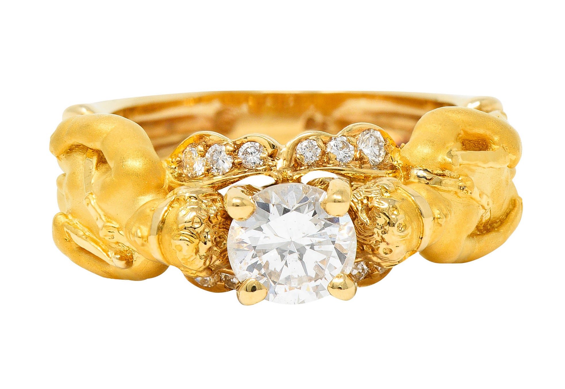 Carrera Y Carrera 0.75 CTW Diamond 18 Karat Gold Cupid RingRing - Wilson's Estate Jewelry