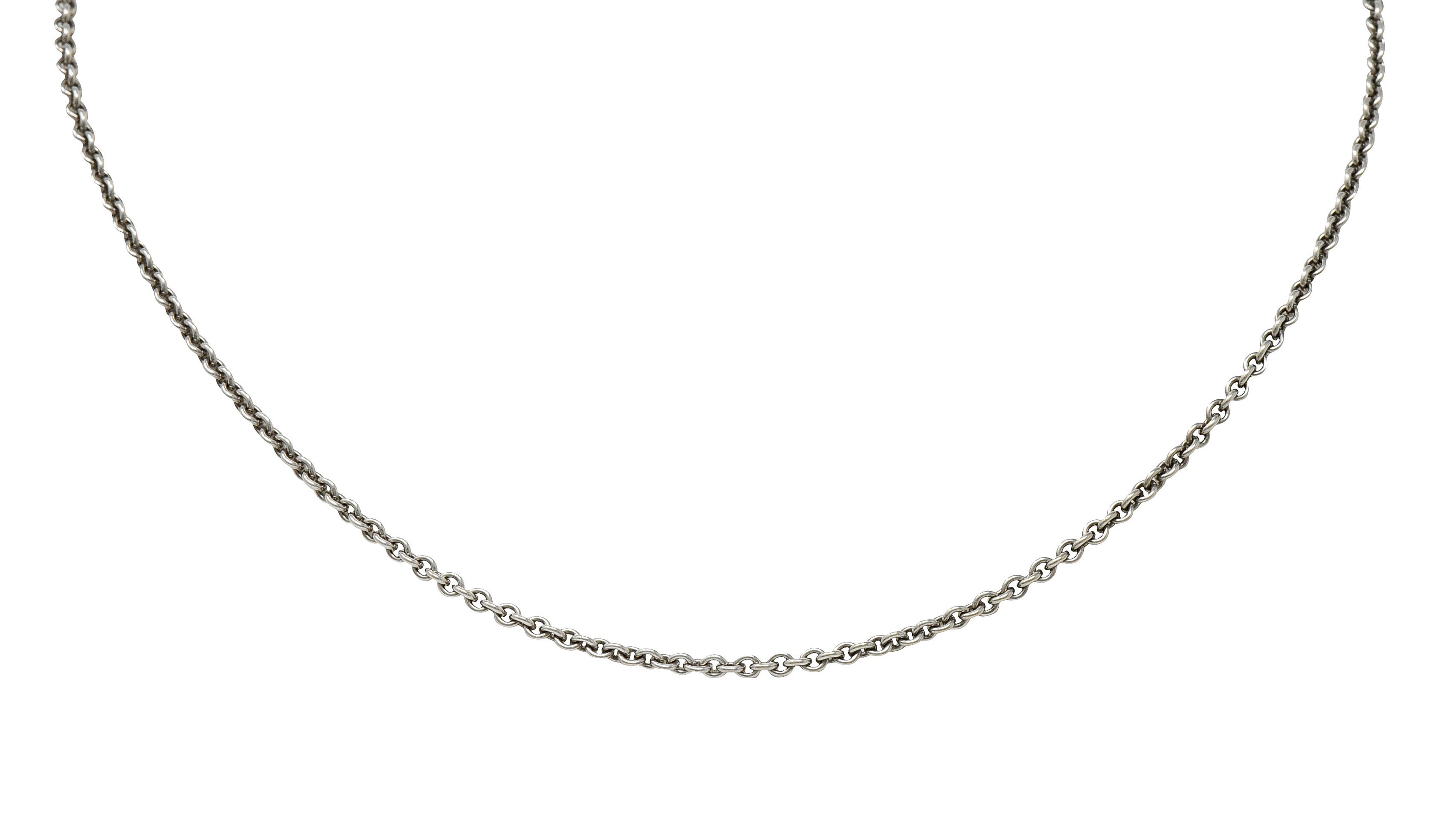 Cartier French 18 Karat White Gold Classic Cable Chain NecklaceNecklace - Wilson's Estate Jewelry