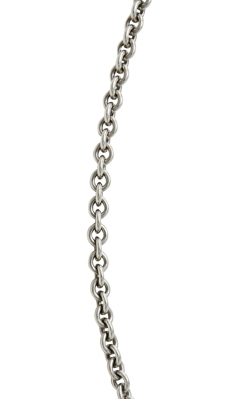 Cartier French 18 Karat White Gold Classic Cable Chain Necklace ...