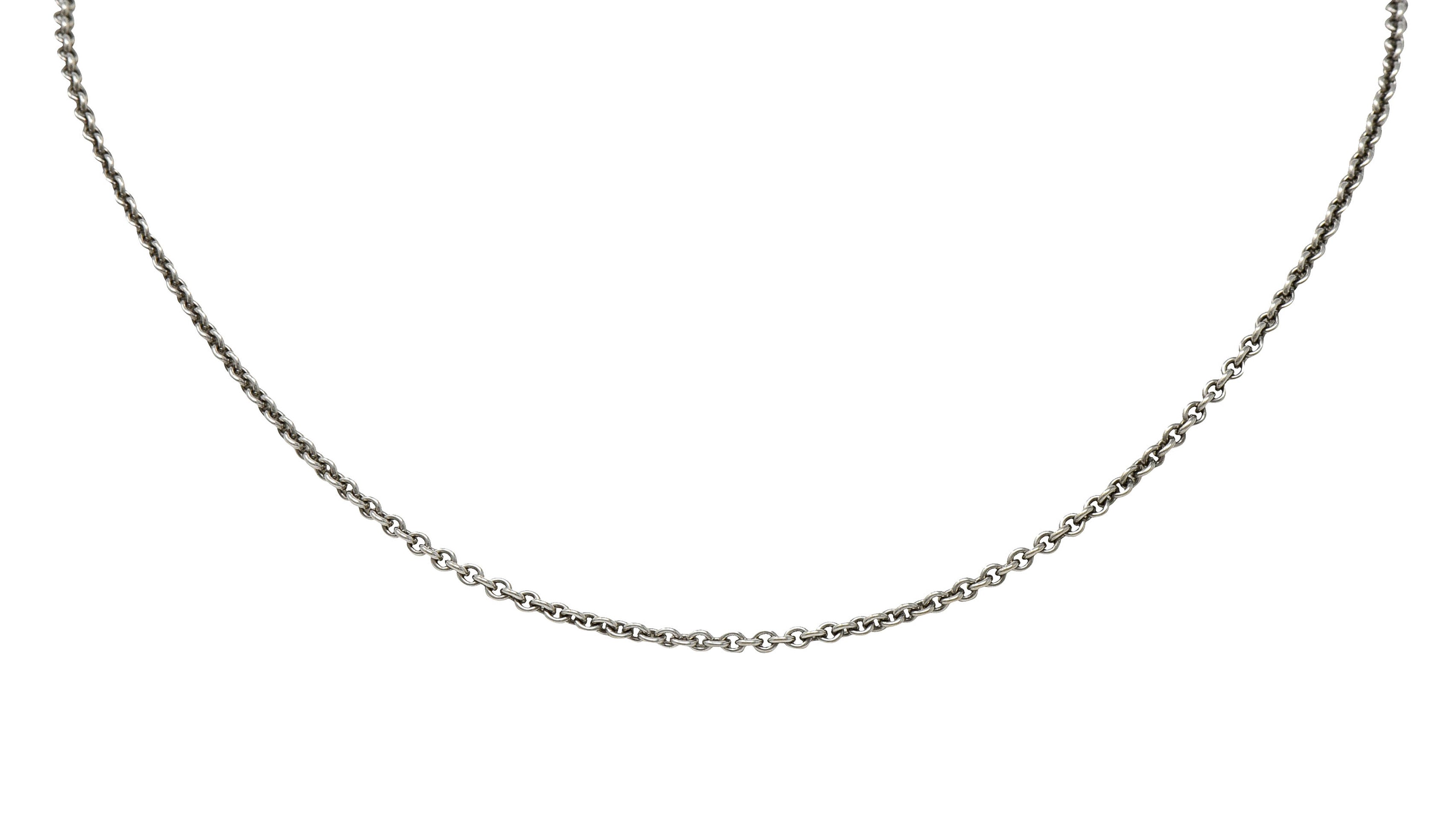 Cartier French 18 Karat White Gold Classic Cable Chain NecklaceNecklace - Wilson's Estate Jewelry