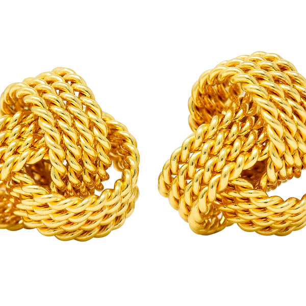 Tiffany twist knot deals earrings gold