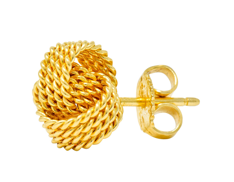 Tiffany & Co. 18 Karat Gold Tiffany Twist Knot Stud Earrings - Wilson's Estate Jewelry