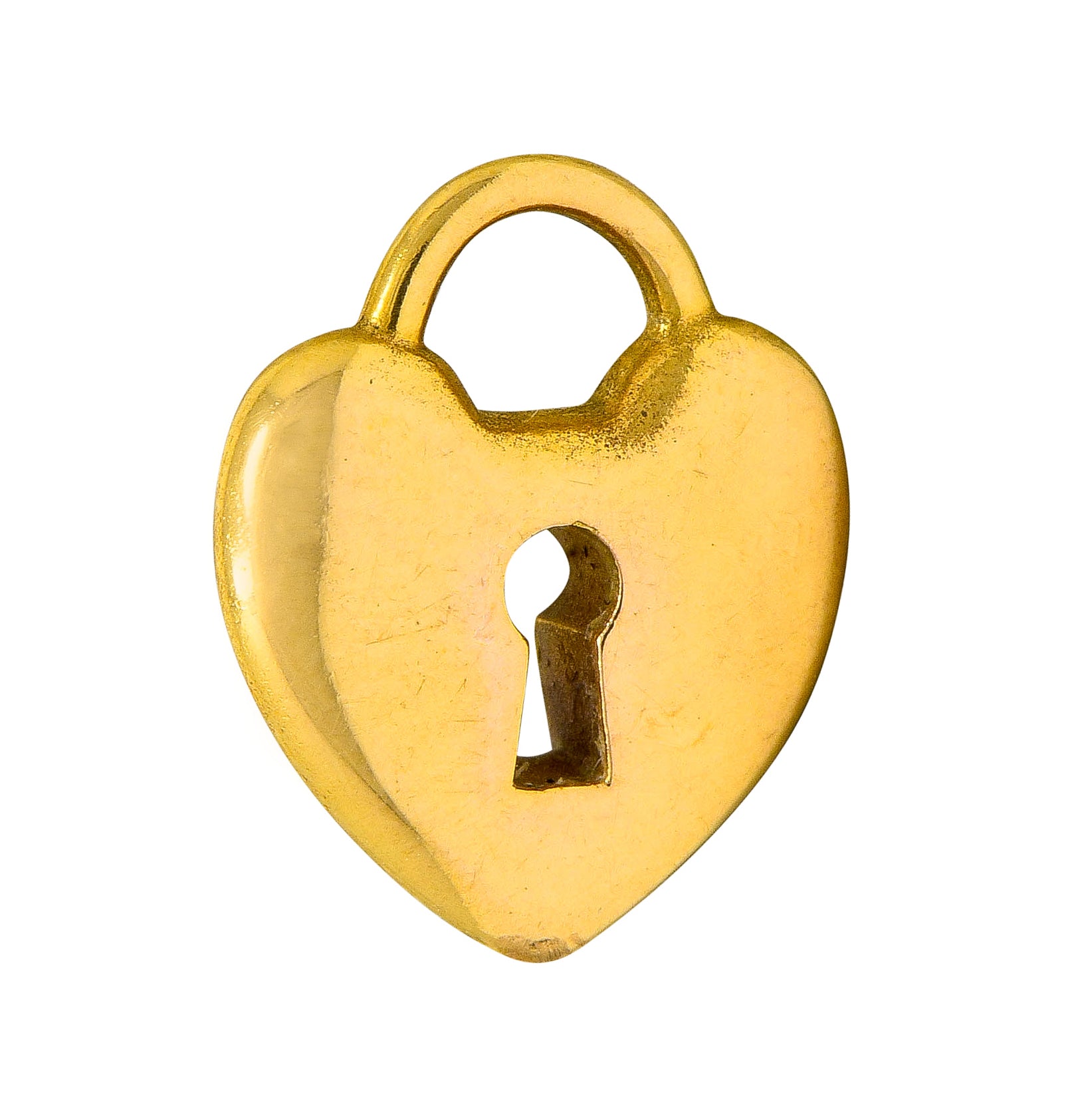 Tiffany & Co. Contemporary 18 Karat Gold Heart Padlock Tiffany Hearts Charm - Wilson's Estate Jewelry