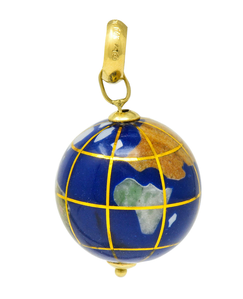 14k gold deals globe pendant