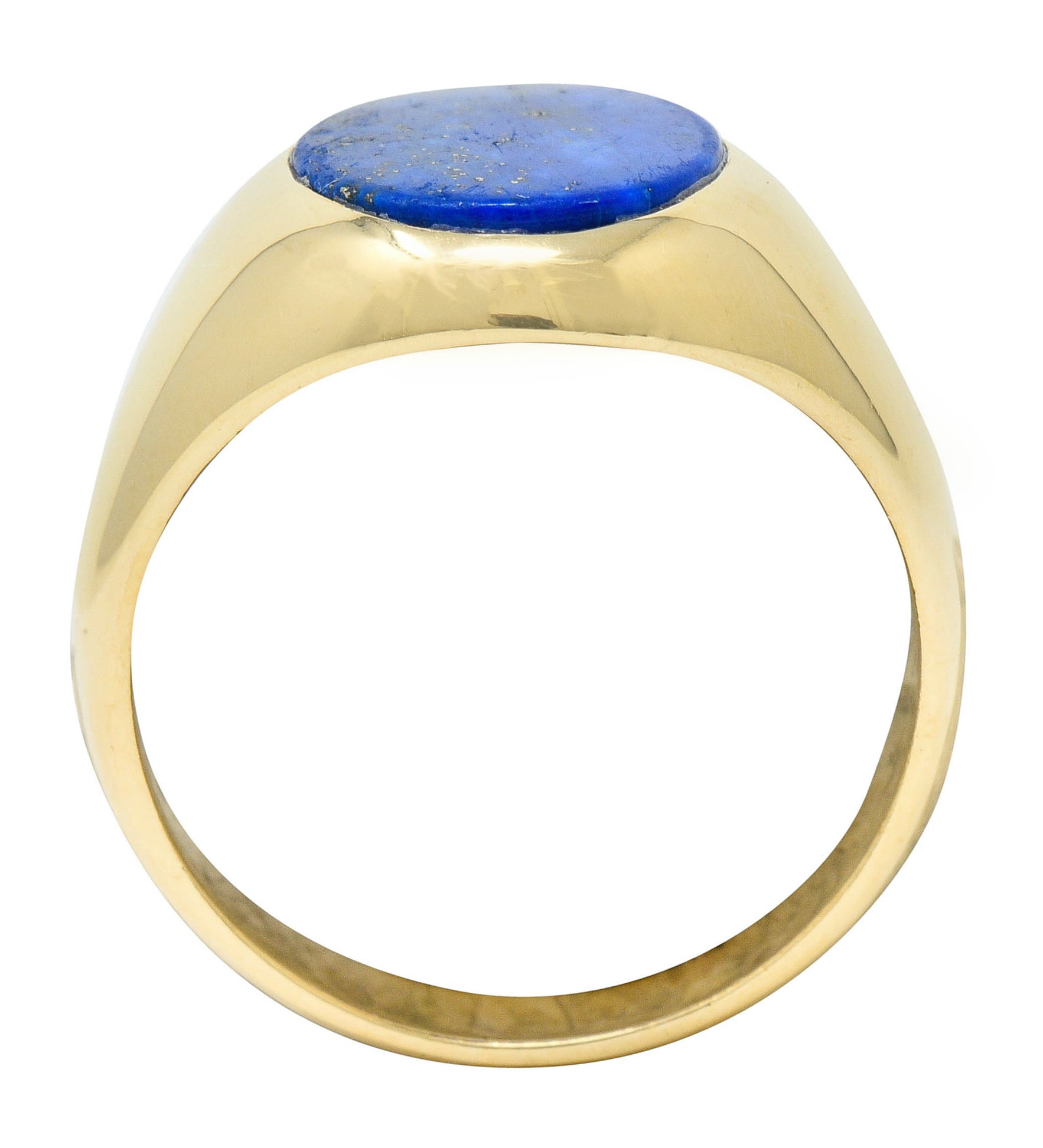 1950's Larter & Sons Lapis Lazuli 14 Karat Gold Men's Signet RingRing - Wilson's Estate Jewelry