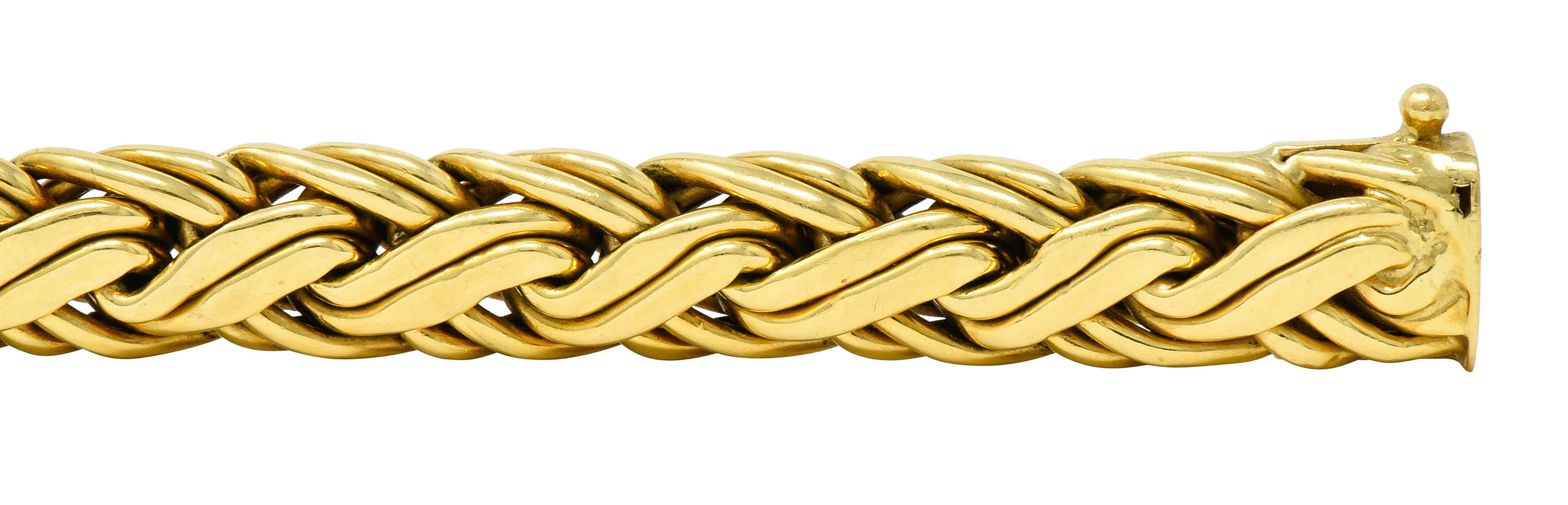 Tiffany & Co. 1980's Vintage 18 Karat Gold Wheat Chain Braceletbracelet - Wilson's Estate Jewelry