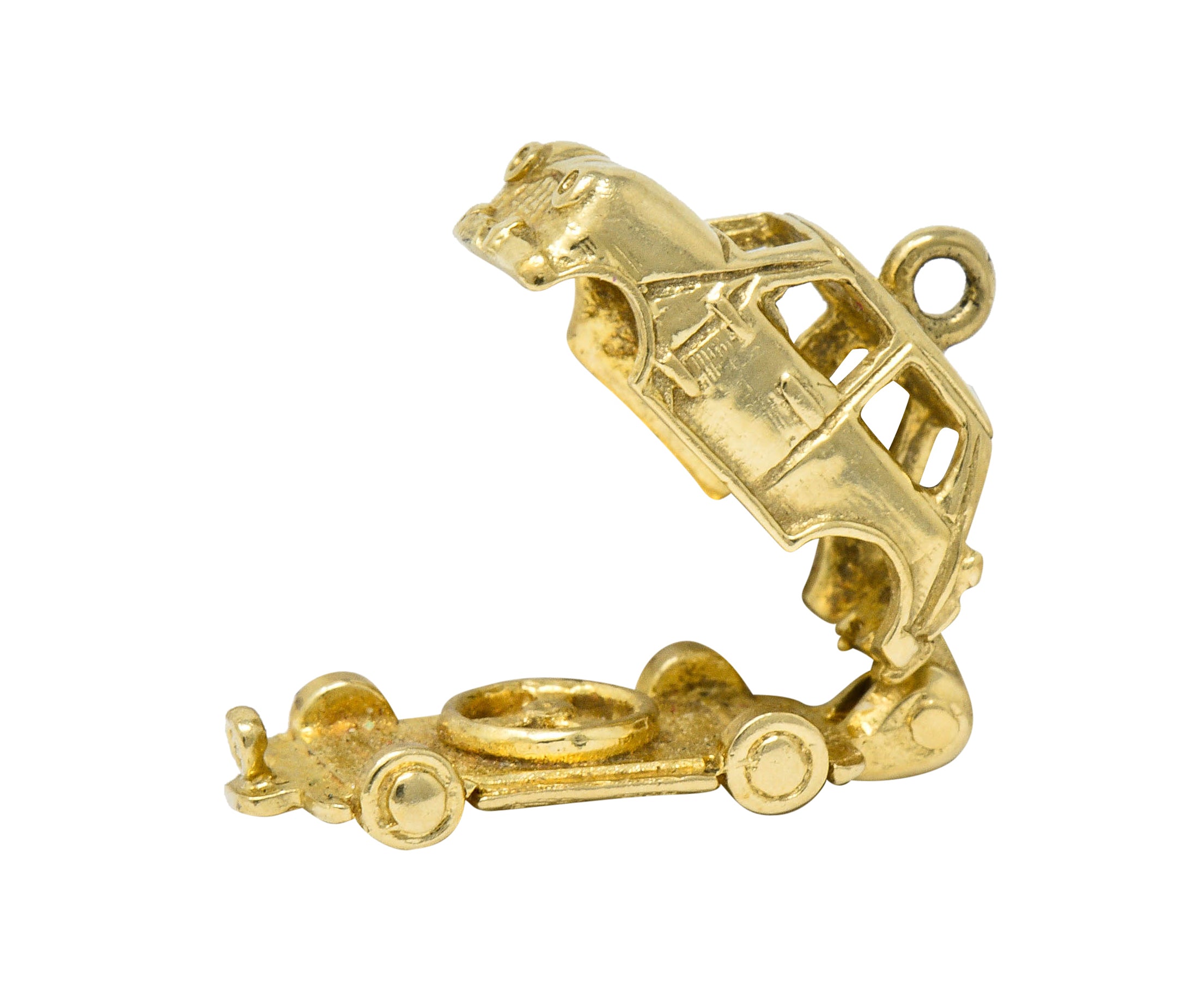 Retro 14 Karat Gold Car Charm Circa 1940charm - Wilson's Estate Jewelry